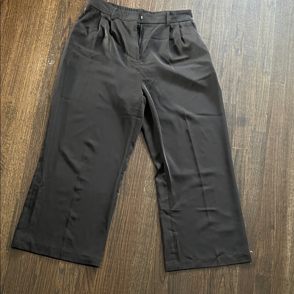 Black Wide-Leg Trousers